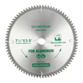 Laifucam 445007879885 7-1/4 Inch 80-tooth Aluminum Cutting Tungsten Carbide Circular Saw Blade High-per