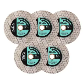 Le1-ea-005103-e05 Lekomesh Tile Blade 5 Inch /125mm - 5pcs Diamond Saw Hexagon Design For Cutting And G