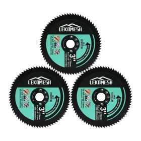 Le1-ra-003111x3 Lekomesh Hss Circular Saw Blade - 3in/75mm X Arbor 3/8in/10mm Cutting Discs For Wood