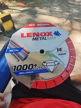 1972932 Lenox New 14 Inch X 1 Metalmax Grinder Metal Cutting Cut-off Wheel Sale