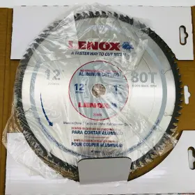 21889 Lenox Circular Saw Blade 12 Inch With 1 Arbor 80t Carbide Tip Aluminum Cutting