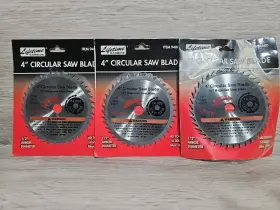 94880 Lifetime Carbide 4 Inch Circular Saw Blades 40 Tooth 14 000 Rpm 1/2 Arbor Diameter Lot Of 3