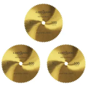 Loonpon 445021787760 3 Inch Circular Saw Blade With 3/8 Arbor 100-tooth Hss For Wood