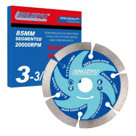 Lshuziyu 797444712643 3-3/8 Inch 85mm Stone Working Diamond Circular Saw Blade Arbor 15mm Use On A