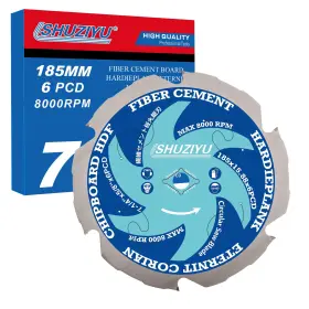 Pcd185-6t-a16 Lshuziyu 7-1/4 Inch 185mm -6pcd Arbor 5/8 Polycrystalline Diamond Tipped 6 Pcd Hardie