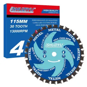 Shuziyu-115-a9.5-30t-mt Lshuziyu 4-1/2 Inch 115mm -30t Metal Working Circular Saw Blade Arbor