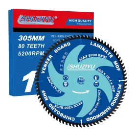 Shuziyu-305-a25-80t-wood Lshuziyu 12 Inch 305mm-80t Arbor 1 Smooth Cut Coating. Circular Saw Blade Table