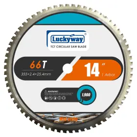 Luckyway 719209436762 14 Inch 66t Steel Cutting Saw Blade Miter Blade/chop With 1 Inc