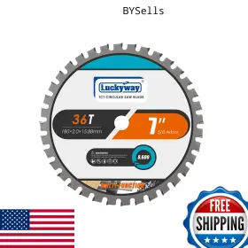 B07w1c4fy6 Luckyway 7 Inch Circular Saw Blade 36t 5/8 Arbor Carbide For Wood And Metal