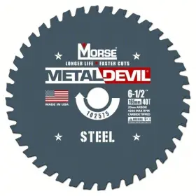 102575 M. K. Morse Mk 6 1/2in 40 Tooth Metal Devil Circular Saw Blade