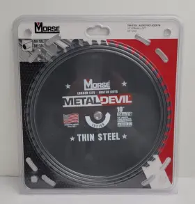 102766 M. K. Morse Mk Metal Devil Thin Steel Circular Saw Blade 10 Inch X 52t Made In Usa