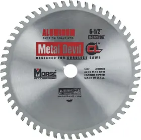 Csm6505658clac M. K. Morse Mk Metal Devil Circular Saw Blade Aluminum Application
