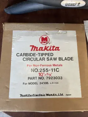 2400b Makita 2400b. Carbide Tipped Circular Saw Blade For Non-ferrous Metals 10 Inch
