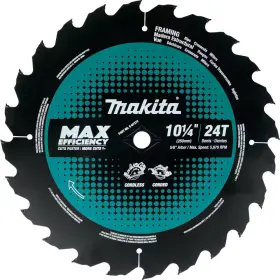Makita 313096793771 10-1/4 Inch 24t Carbide-tipped Max Efficiency Thin Kerf Circular Saw Blade
