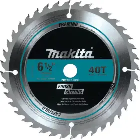Makita 445009530562 6-1/2 Inch 40t Carbide-tipped Circular Saw Blade