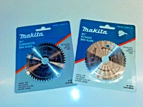 792299-8 Makita #721003-8 2 Vintage Nos 3-3/8 Inch Plywood Saw Blades - And #792299-8 Rare
