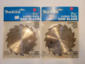 721252-7 Makita Carbide-tipped Circular Saw Blades / Two 7 1/4 Inch 16t Nos New Usa