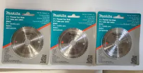 792299-8 Makita Thin Plywood And Plastic 3-3/8 Inch Circular Saw Blades. Lot Of 3