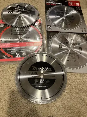 Makita 885911740517 Carbide Tipped Saw Blades Brand New Includes All 5