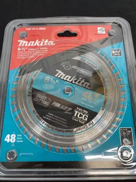 A-98809 Makita New 6-1/2 Inch Carbide Tipped Plunge Saw Blade 20mm Arbor 48t