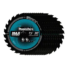 B-61656-10 Makita 7 1/4-inch 24t Carbide Tipped Max Efficiency Circular Saw Blade