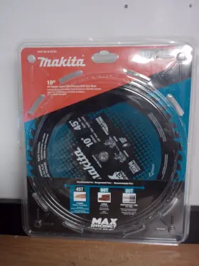 B-62103 Makita New Mikita Max 45t 10 Inch Carbide Tip Miter Saw Blade Rip Plywood Cross Cut