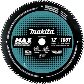 B-67000 Makita 12 Inch 100t Carbide Tipped Miter Saw Blade Max Efficiency Cutting Edge