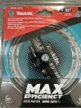 B-69244 Makita 5-7/8 Inch 33t Carbide-tipped Saw Blade Metal/general Purpose