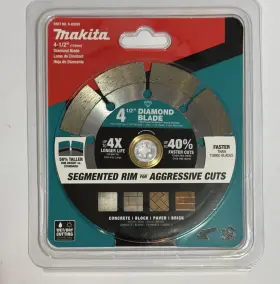 B-69593 Makita Original 4-1/2 Inch Segmented General Purpose Diamond Blade-sealed