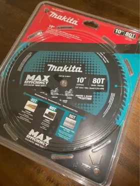 B-66977 Makita B66977 10 80t Carbide Tipped Circular Saw Blade