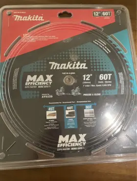 B-66983 Makita B66983 12 Inch 60t Carbide-tipped Miter Saw Blade