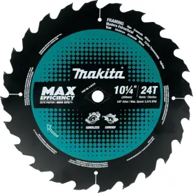 E-07272 Makita 10-1/4 Inch 24t Carbide-tipped Max Efficiency Circular Saw Blade Framing
