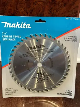 Mak721251-a Makita 7-1/4 Inch Fine Crosscutting Carbide-tipped Saw Blade