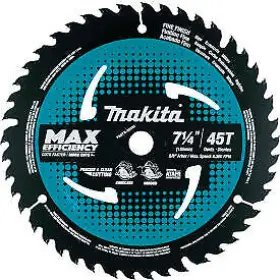 B-68585 Makita Usa Carbide-tipped Max Effcy Ultra-thin Kerf Saw Blade Fine Crosscutting