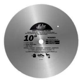Vcb2 Malco 686046538976 Ev 10-inch Vinyl Siding And Fencing Cutting Circular Saw Blade