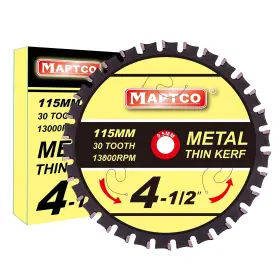 Maptco 797444712377 4-1/2 Inch 115mm -30t Metal Working Circular Saw Blade Arbor 3/8 9.5mm Use