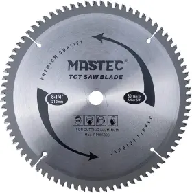 Mastec 705353758386 8-1/4 Inch 80 Tooth Tcg For Aluminum And Non Ferrous Metals Cutting With 5/8-inc