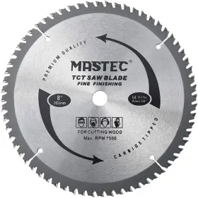 Mastec 744111010403 8 Inch 64 Tooth Circular Saw Blade Anti Kickback For Wood Cutting With New