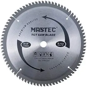 Mastec 767267490585 8-1/4 Inch 80 Tooth Tcg For Aluminum And Non Ferrous Metals Cutting With