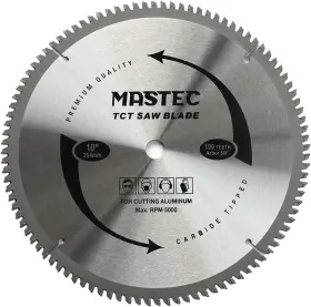 Hu-xi-201 Mastec 10-inch 100t Carbide Tooth Tcg For Aluminum Saw Blade With 5/8-inch Arbor