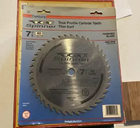 10206 Master New Sealed Century Drill And Tool 7-1/4 Inch 40-tooth Tct Circular Saw Blade