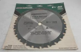 252-8270 Master Force Titanium Carbide Tipped 8 1/4 Inch 24t General Purpose Saw Blade