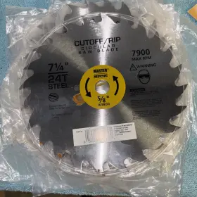 159134 Master Mechanic New 24 Tooth 7-1/4 - Circular Saw Lot Of 9