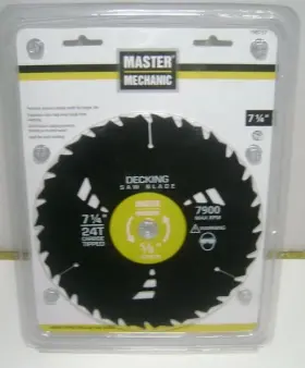 Master Mechanic 198757 7 1/4 Inch Decking Circular Saw Blade
