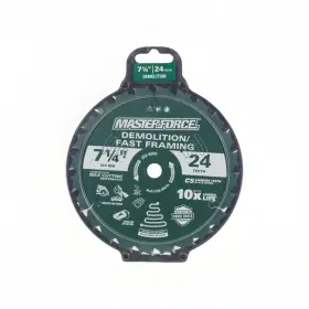 2526666 Masterforce 7-1/4 Inch X 24 Tooth Framing/demolition Circular Saw Blade