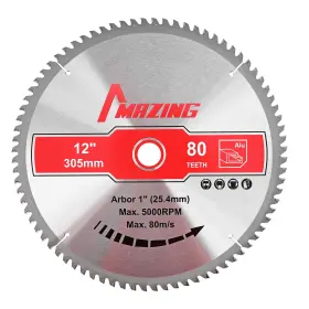 Ma-10011 Mazing 12 Inch 80t Circular Saw Blades Aluminum Cutting Tct Miter Saws With