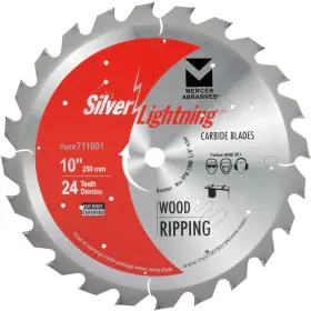 711001 Mercer Industries 765301710118 Abrasives 24-tooth Atb Carbide Wood Cutting Blade With 10-inch