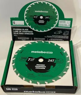 115757m Metabo 7-1/4 Inch 24-tooth Framing Blade 10 Pack