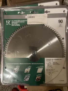 726102m Metabo 12 Inch Tooth Saw Metal Cutting Blade