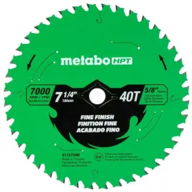 115759m Metabo Hpt Fine Finish 7-1/4 Inch 40-tooth Saw Blade